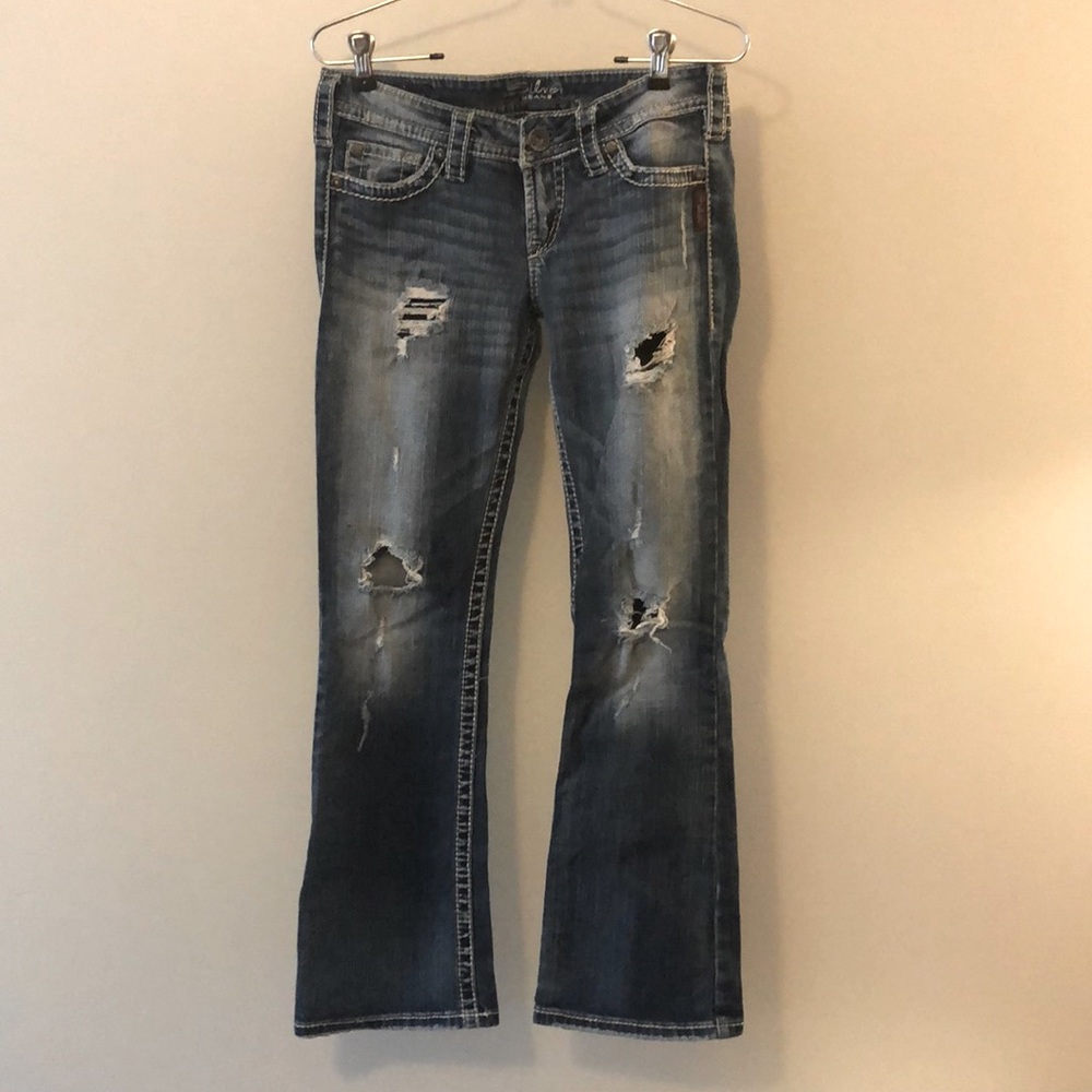 Silver Pioneer bootcut jeans 27x28